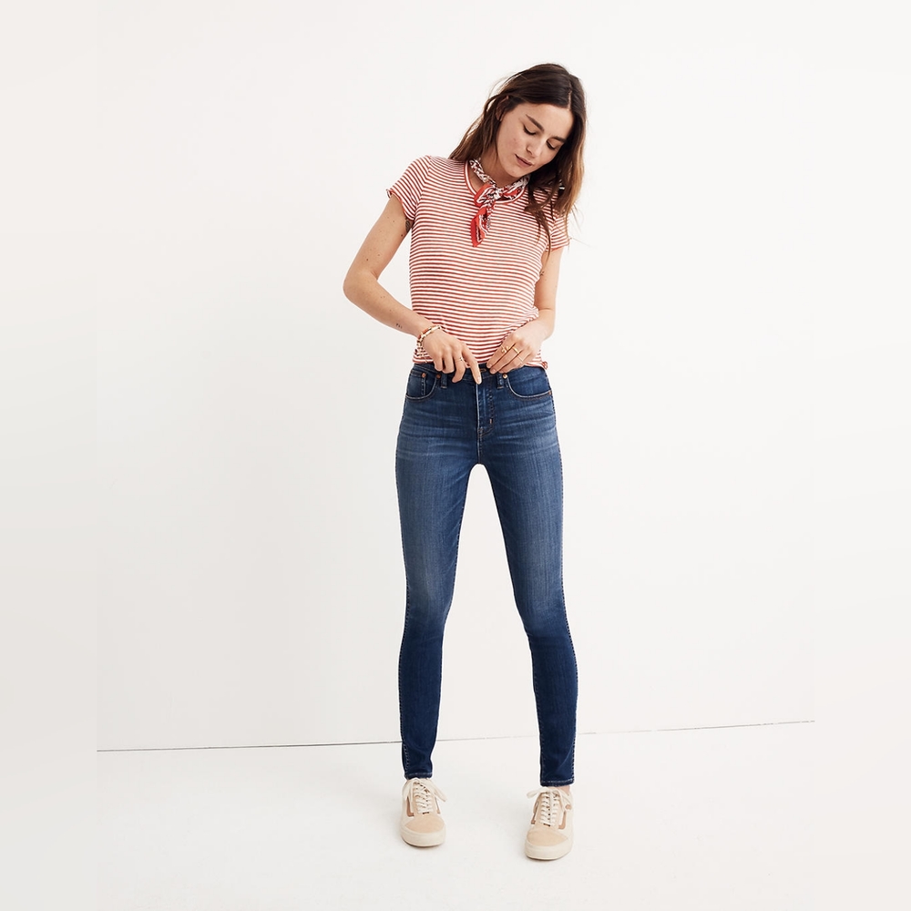 Madewell skinny skinny blue jeans
